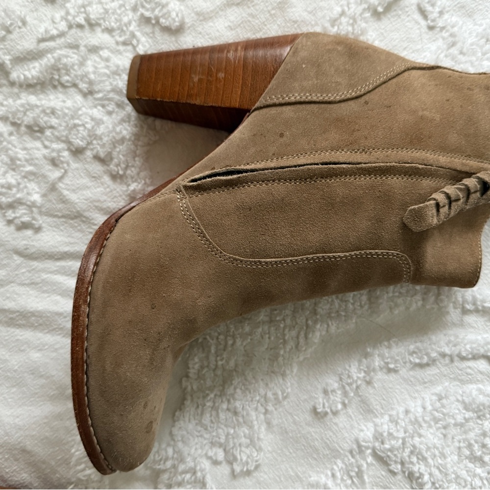 Joie ‘Dalton’ Tan Suede Ankle Women’s Booties Size 9 - Picture 7 of 9